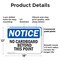 Signmission No Cardboard Beyond This Point OSHA Notice Sign, Plastic, 18in W x 12in L, 2PK OS-2PACK-NS-P-1218-L-14404 - alternate 5